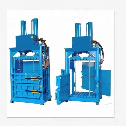 Small Vertical Semi-automatic Hydraulic Baler Garbage Station Waste Paper Baler Waste Cloth Compressor