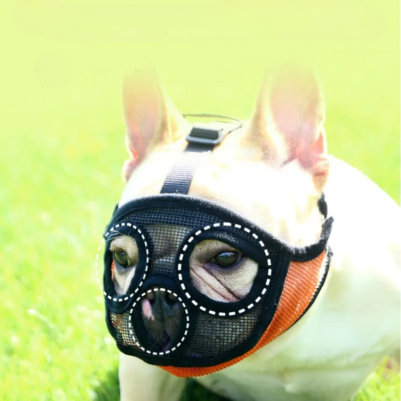 Dog Muzzle Medium Large Dogs Pitbull Golden Retriever Anti Stop Barking Supplies Adjustable French Bulldog