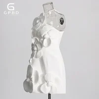 Sexy Halter Off the Shoulder Floral Bodycon Mini Dress for Women 3
