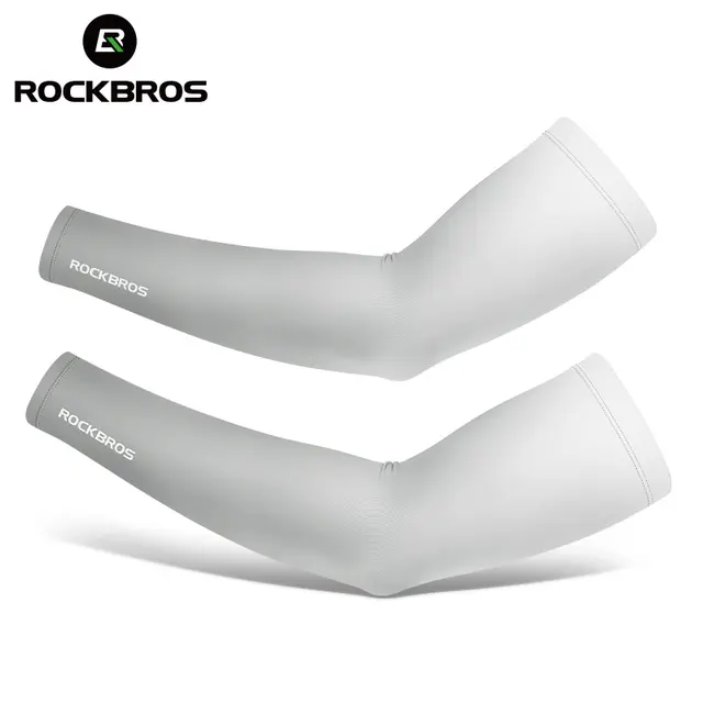 ROCKBROS  Arm Sleeve Breathable Quick Dry UV Protection Cycling Sport Sleeve Ice Fabric Sunscreen Sports Wear Fitness Arm Sleeve - Image 18