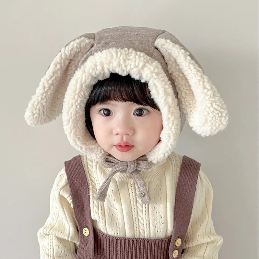 Lovely Cute Rabbit Ear Hat Winter Fleece Baby Beanie Cap Warm Thick Ear Protection Hat