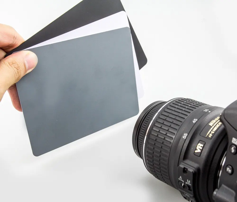 Portable Grey Card White Balance Card 18% Exposure Photography