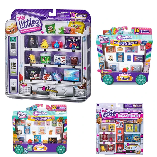 Original Shopkins Real Littles Mega Pack Toys Set Micro Shopkins  Supermarket Ice Cream Girl Gift - AliExpress