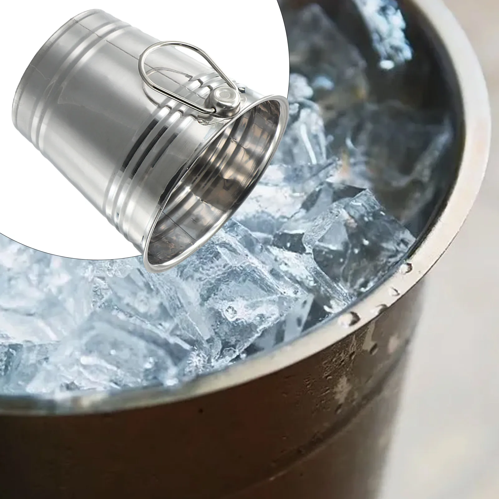 1.5L Stainless Steel Ice Bucket Wine Champagne Wine Chiller Bottle Cooler Champagne Beer Chiller Ice Barware ice bucket