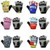 Retro Team Half Finger Cycling Gloves Breathable Wear Resistant Sports Gloves 1