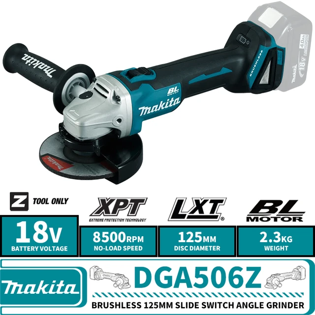 Makita DGA506Z Corps de meuleuse d'angle sans fil 18 V Li-Ion - 125 mm -  Sans balais 