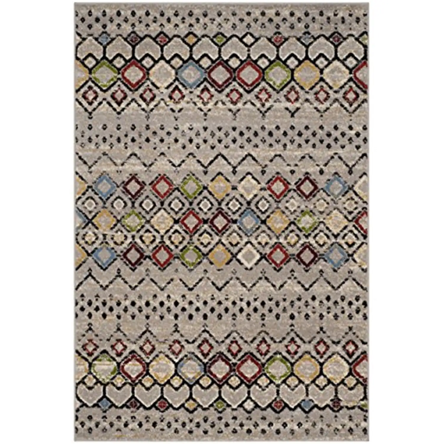 

Safavieh AMSTERDAM, светильник GREY / MULTI, 8 'X 10', площадь коврика