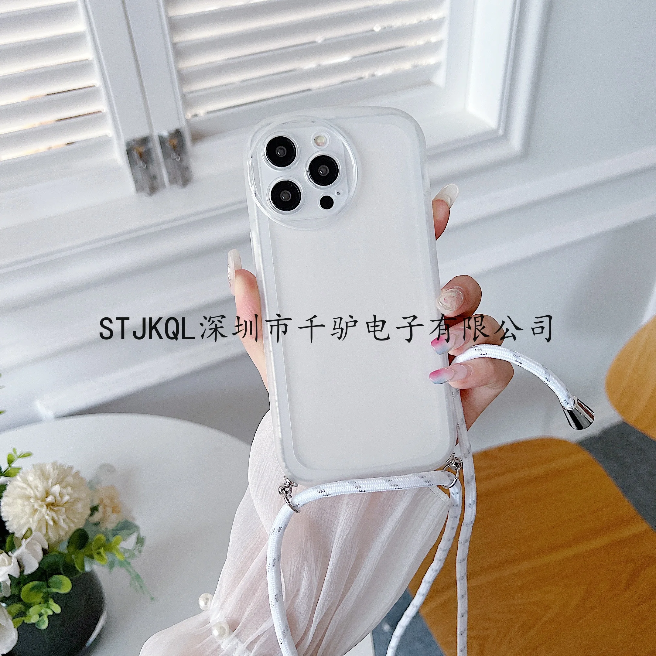 Transparent Crossbody Necklace Lanyard TPU Soft Case Cover