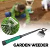 8 Teeth 2 In 1 Manual Weeds Remover Tool Grass Rooting Loose Garden Gardening Puller Removal Weeding Tool For Garden Lawn Yard 1