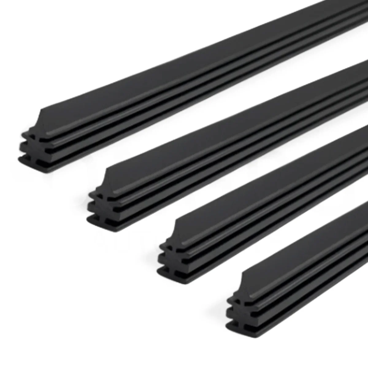4PCS 6mm Universal Car 28inch Rubber Boneless Windshield Wiper Blade Replacement Rubber Strip Accessories Can Be Cut Quiet