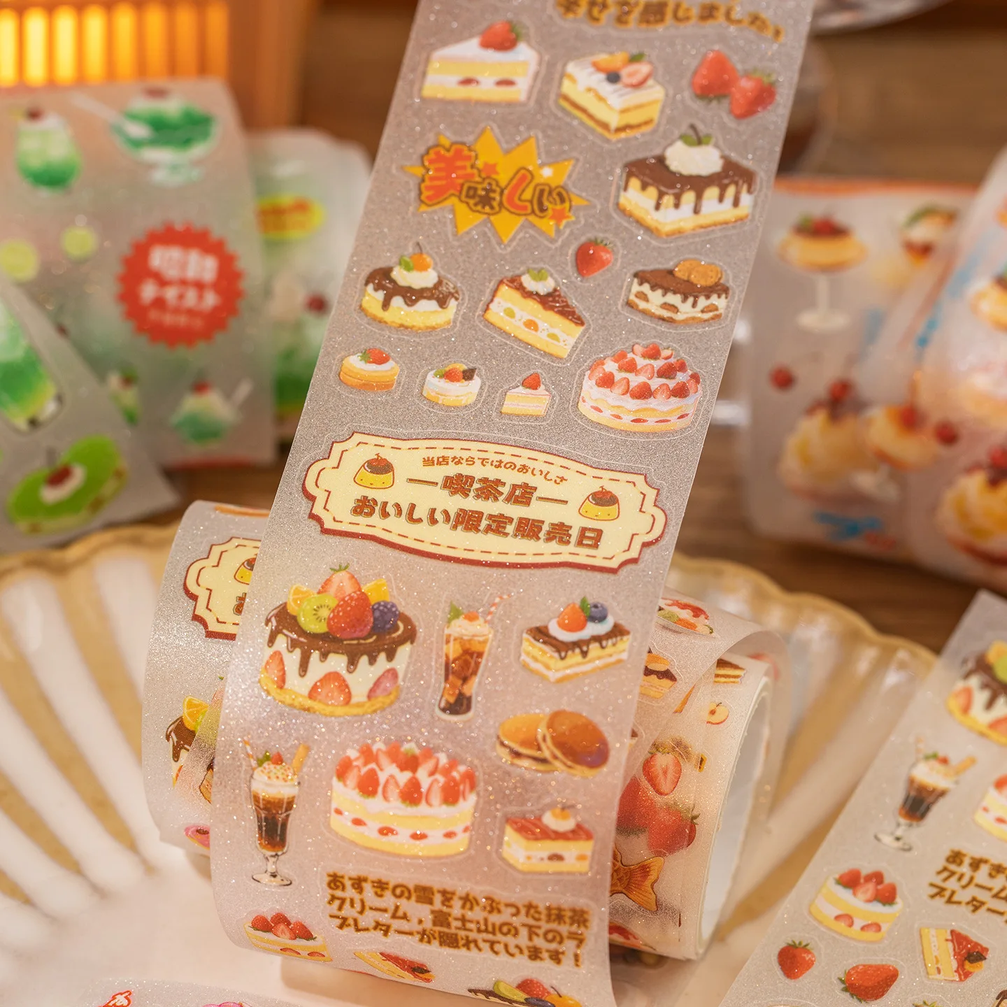1pcs/1lot 장식 접착 테이프 달콤한 차 ShopJunk 저널 DIY 종이 일본 마스킹 Scrapbooking 스티커