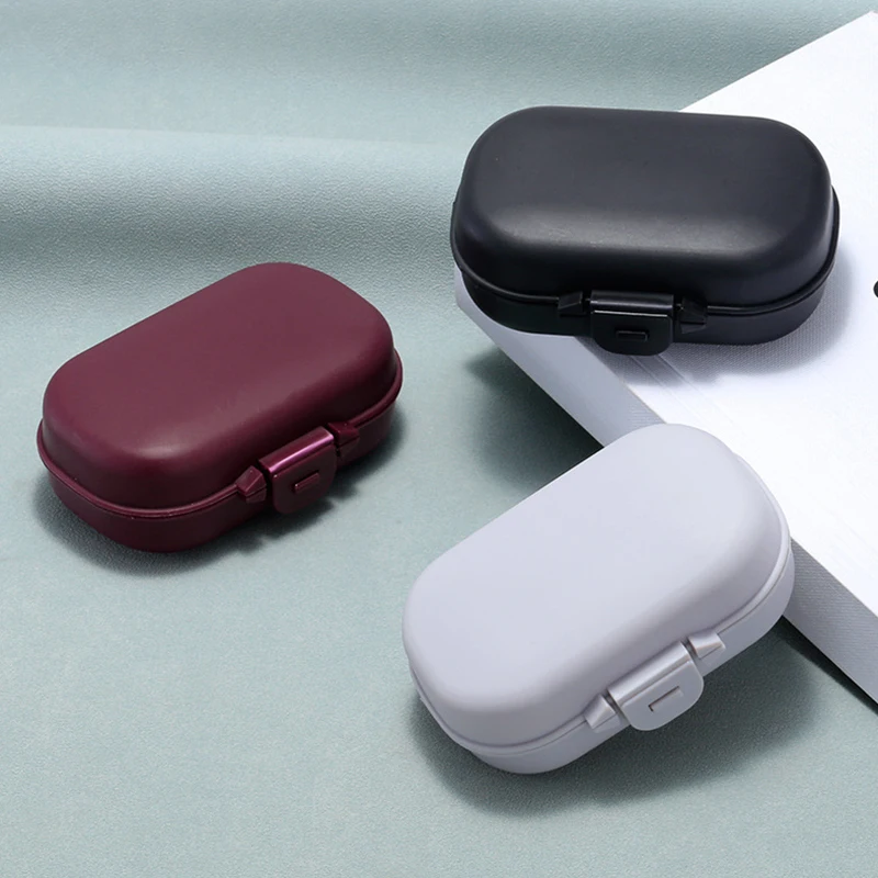 

2Pcs Folding Glasses Storage Box Snap Glasses Case Portable Pill Box Presbyopia Colorful Plastic Box Jewelry Storage Box
