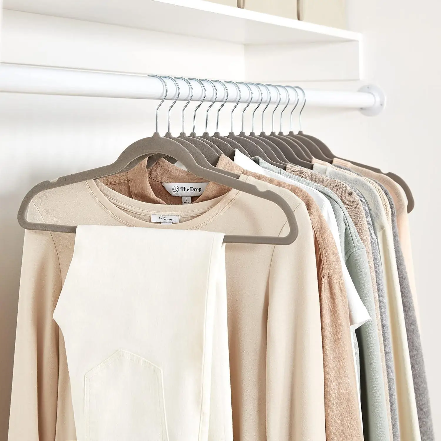 Non-Slip Suit Clothes Hangers, Gray/Silver - Pack of 30 4