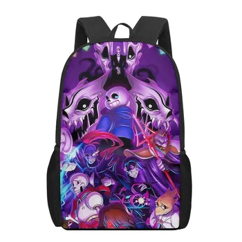 Undertale Sans Game 3D Print School Bags for Boys Girls Primary Students Backpacks Kids Book Bag Satchel Back Pack 1