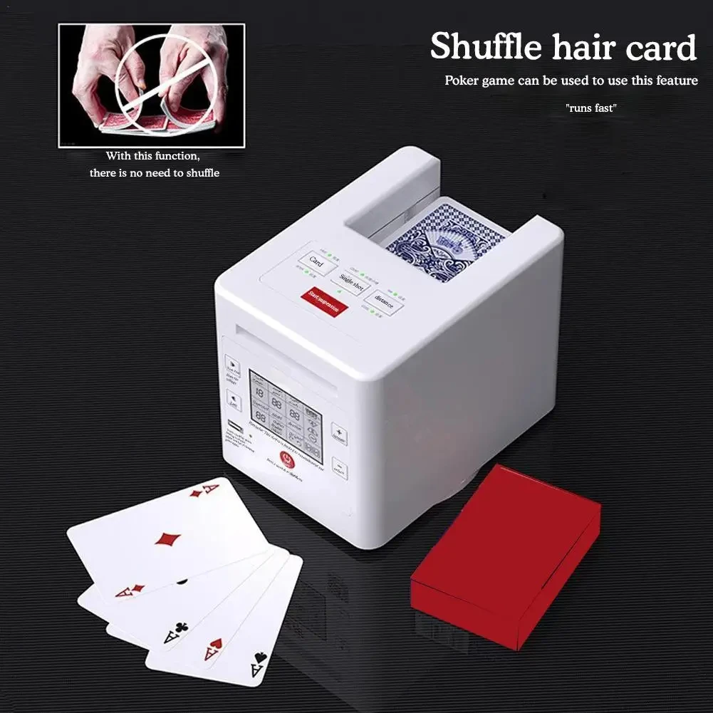 AutomaticPokerCardDealerMachineRechargeableCardShufflerWireless