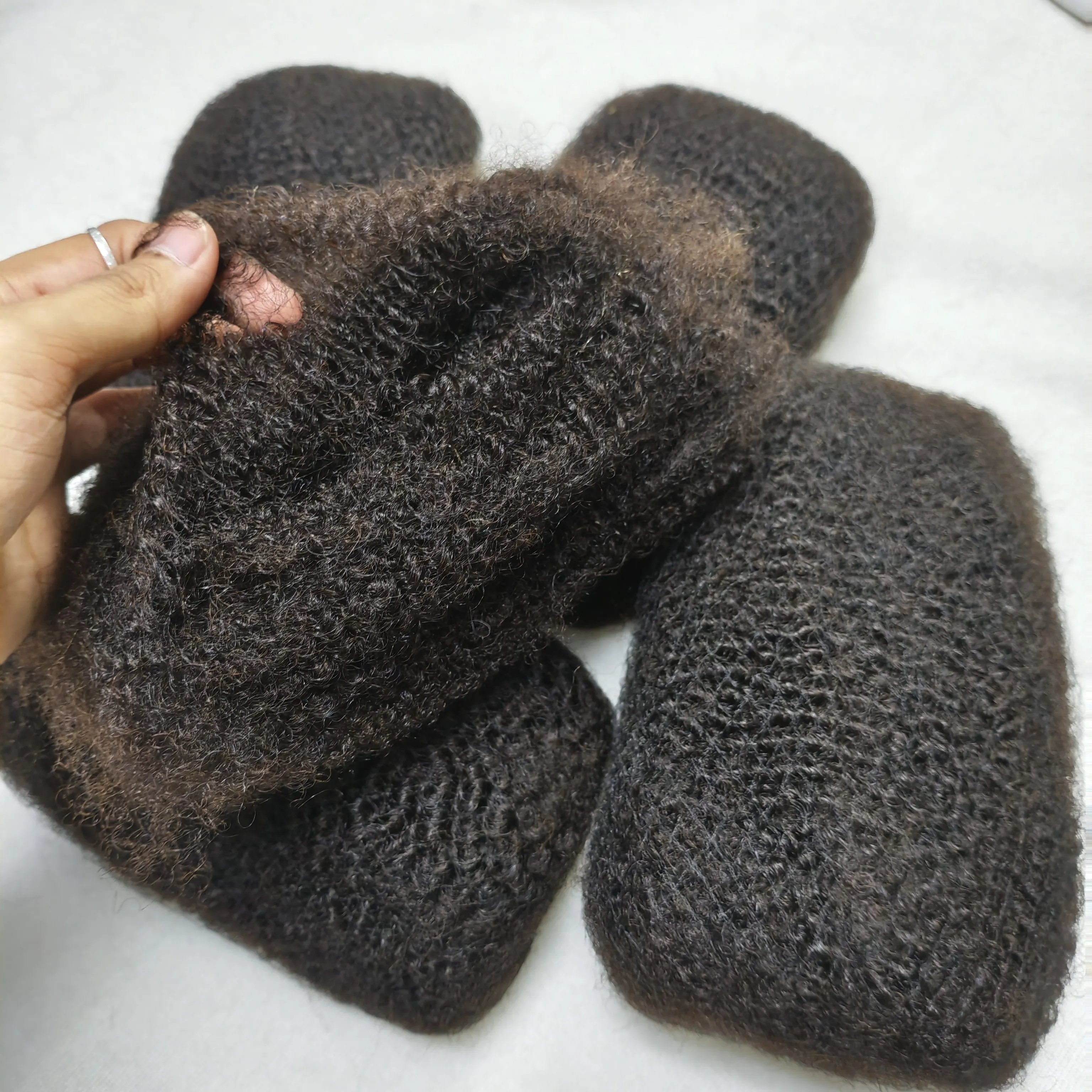 Afro Kinky Bulk 4C Human Hair 14-18Inch 50g/30g pack 100% Natural Black Hair for Micro Locs Extension Crochet Braiding Hair 4