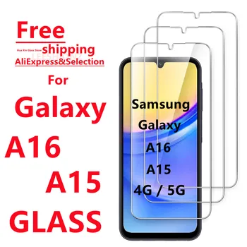 Pellicola in vetro temperato da 1/4 pezzi per Samsung A16 A15 4G 5G - Proteggi schermo per telefono cellulare
