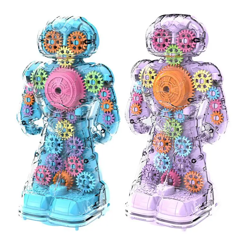 Vector Robot For Kids Dancing Smart Robot For Adults Transparent Music Toys For Kids Robot Birthday Gift With Music/Light