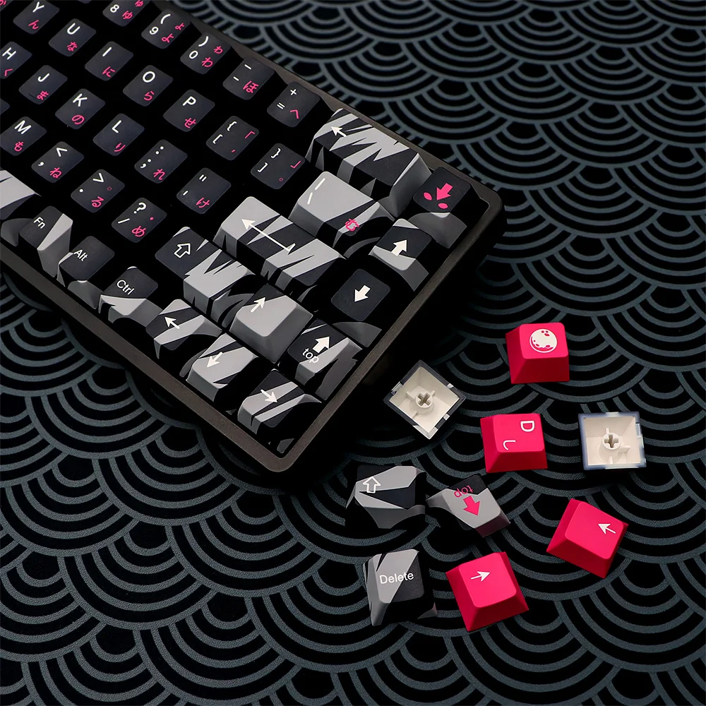 Pbt Japonês Camuflagem Keycaps Perfil Cereja Sublimação Dye Teclado Mecânico mx Switch Iso Enter Logitech G610 - Imagem 3