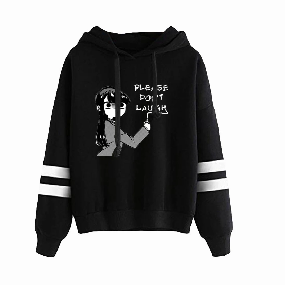 

2021 Komi Can't Communicate Hoodie Unisex Pocketless Sleeve Women Men's Sweatshirt Harajuku Streetwear Fashion Clothes