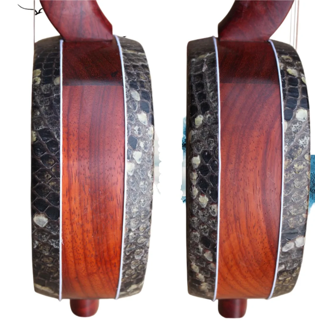 Small Sanxian mahogany professional playing Chinese stringed instrument