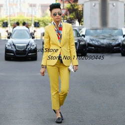 2 Peice Suit for Women Shawl Collar Blazer One Button Mother of the Bride Wedding Jacket Pants
