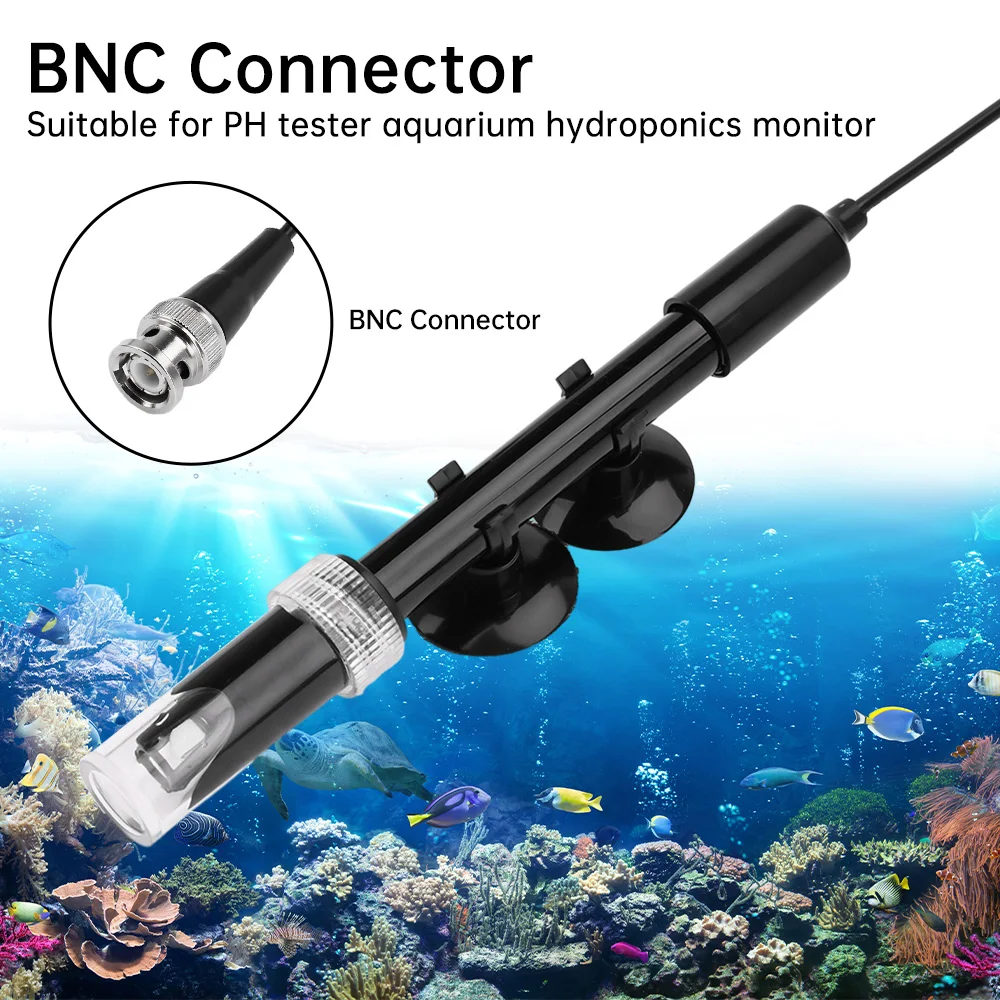 PH Electrode Probe BNC Connector PH Tester Controller Meter Sensor Refillable / Non-fillable Electrode Probe For Aquarium