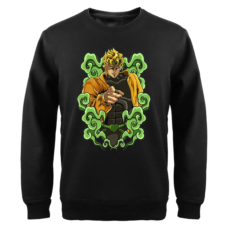

2023 Hot Anime Mens Sweatshirts JOJO's Bizarre Adventure Dio Men's Hoodie Sweater Round Neck Harajuku Harajuku Hoody Clothes