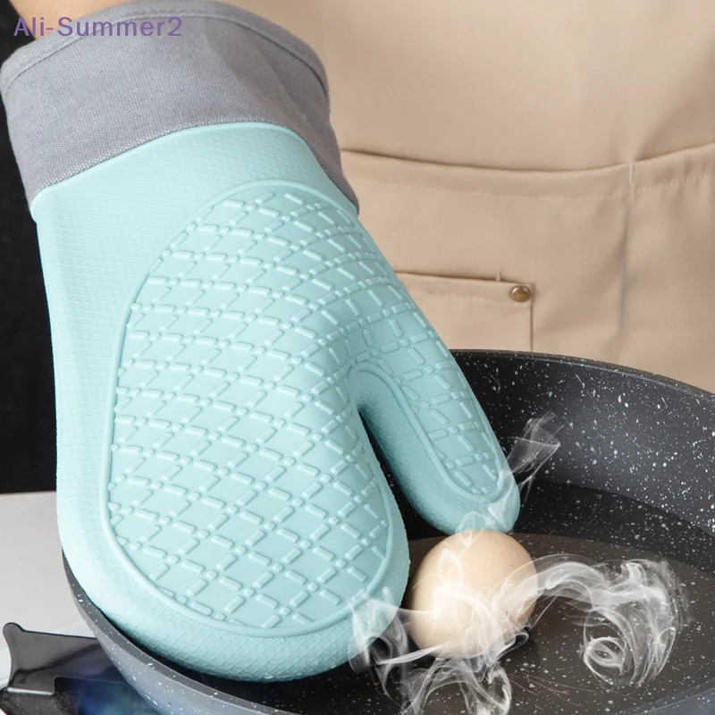 Cute Silicone Insulated Oven Mitt - Heat Resistant Baking Glove