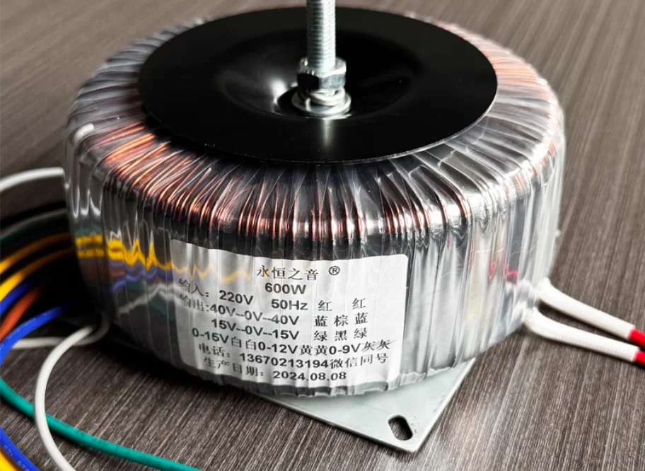 600W 순수 구리 토로이달 변압기 입력: 0-230V 출력: AC40-0-40V AC15-0-15V AC0-15V AC0-12V AC0-9V 앰프용