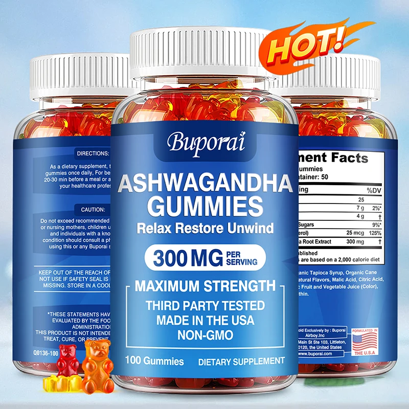 Ashwagandha Gummies Helps Relieve Stress Focus and Maintain Brain and Sleep Health ashwagandha supplement