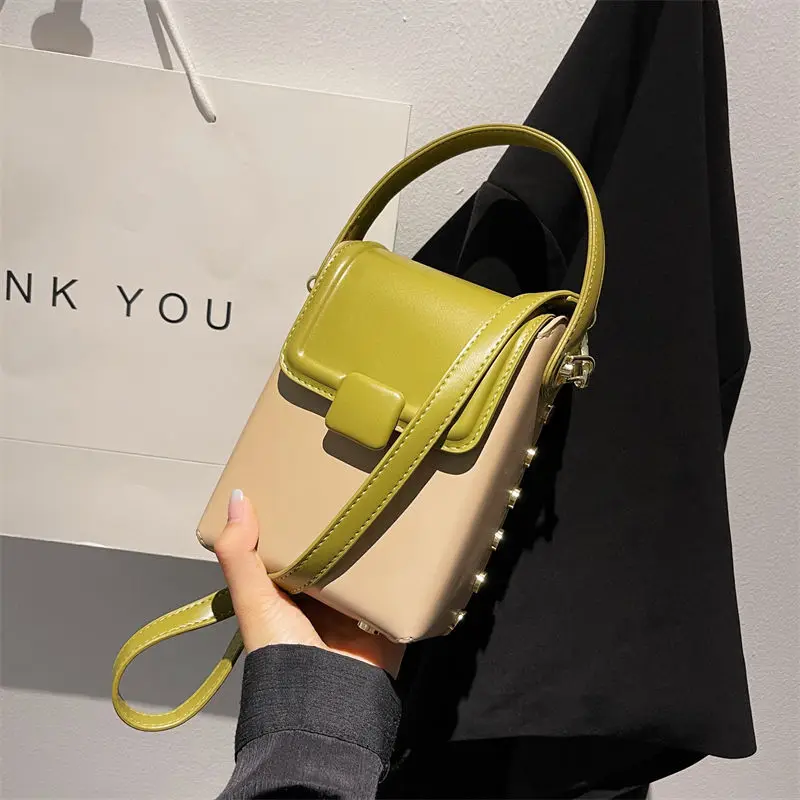 

Messenger Bag Women's Bags Leisure Mobile Bag Fashion Handbag Small Design Contrast Color Versatile One Shoulder Crossbody Bag