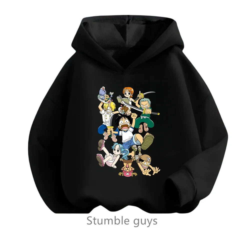 thumbnail image 1 of Sudadera con capucha de Anime One Pieces, ropa para niños, ropa para primavera y otoño para niñas, sudadera con dibujos animados de Luffy Zoro, traje para adolescentes, camisetas con capucha de Sonic, 1 of 5