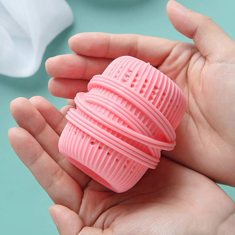 Laundry Cleaning Ball Sponge Liquid-adding Decontamination Tpe Clothes Cleaner anti-winding Washing Capsules Machine Hair Remove laundry ball
