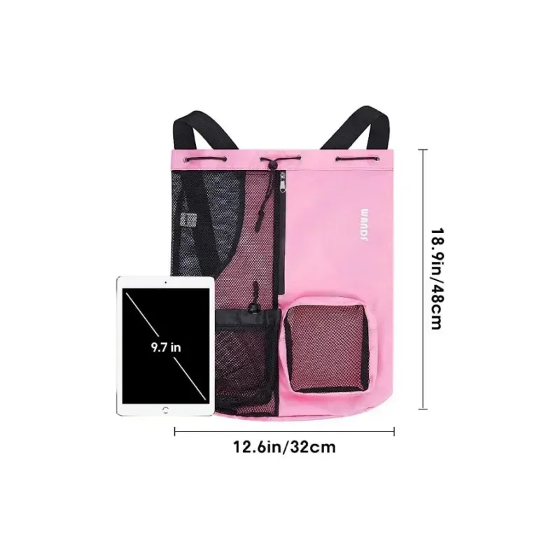 Drawstring Backpack Swimming Bag for Wet Clothes Beach Backpack Waterproof  Fashion Sport Backpack with Mesh Gym Bags for Women