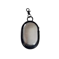 Sleek Transparent Travel Cable Organizer - Electronics Accessories Storage Bag (Black)