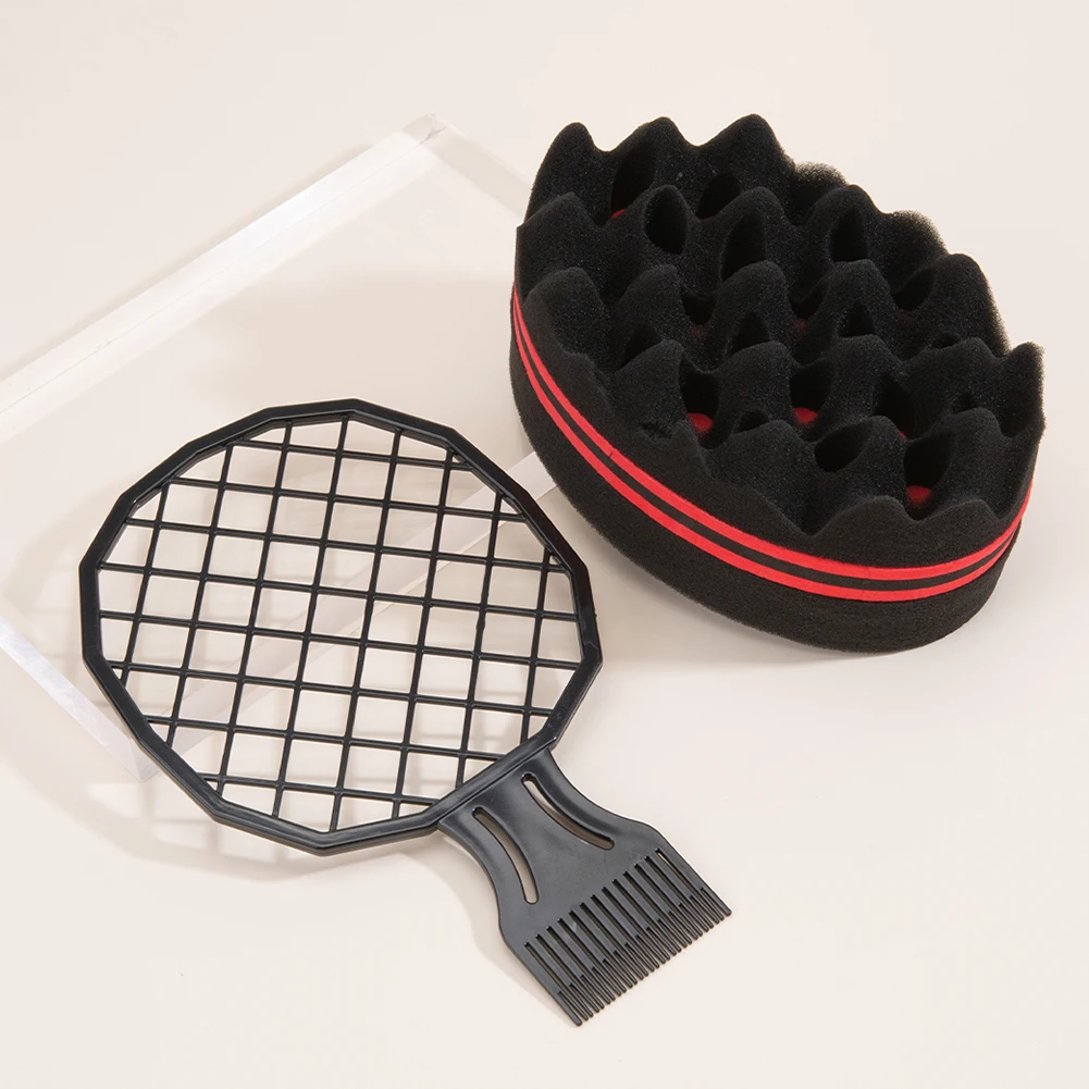 Hair Curl Sponge Brush Magic Twist Comb Set hair rollers for Household Salon