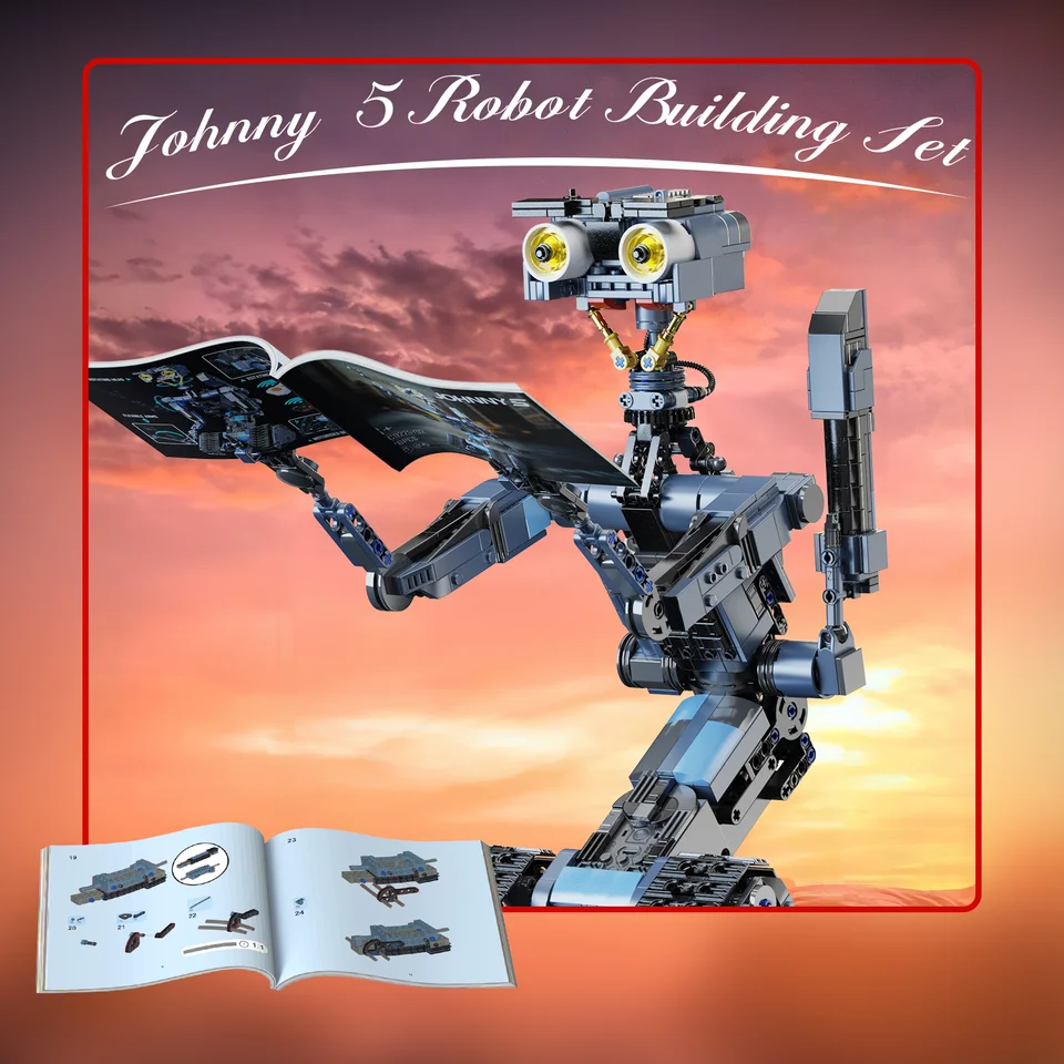 ロボット キャラクター プラモ 5点セット スティレット ブロックヘッド 他 Amazon.co.jp: IVVTNHZ ジョニー5ロボット組み立てセット