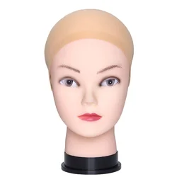 Nylon Wig Cap Ultra-Thin Elastic Natural Transparent HD Wig Cap Suitable for Front Lace Wig Summer Wear Comfortable,4Pc