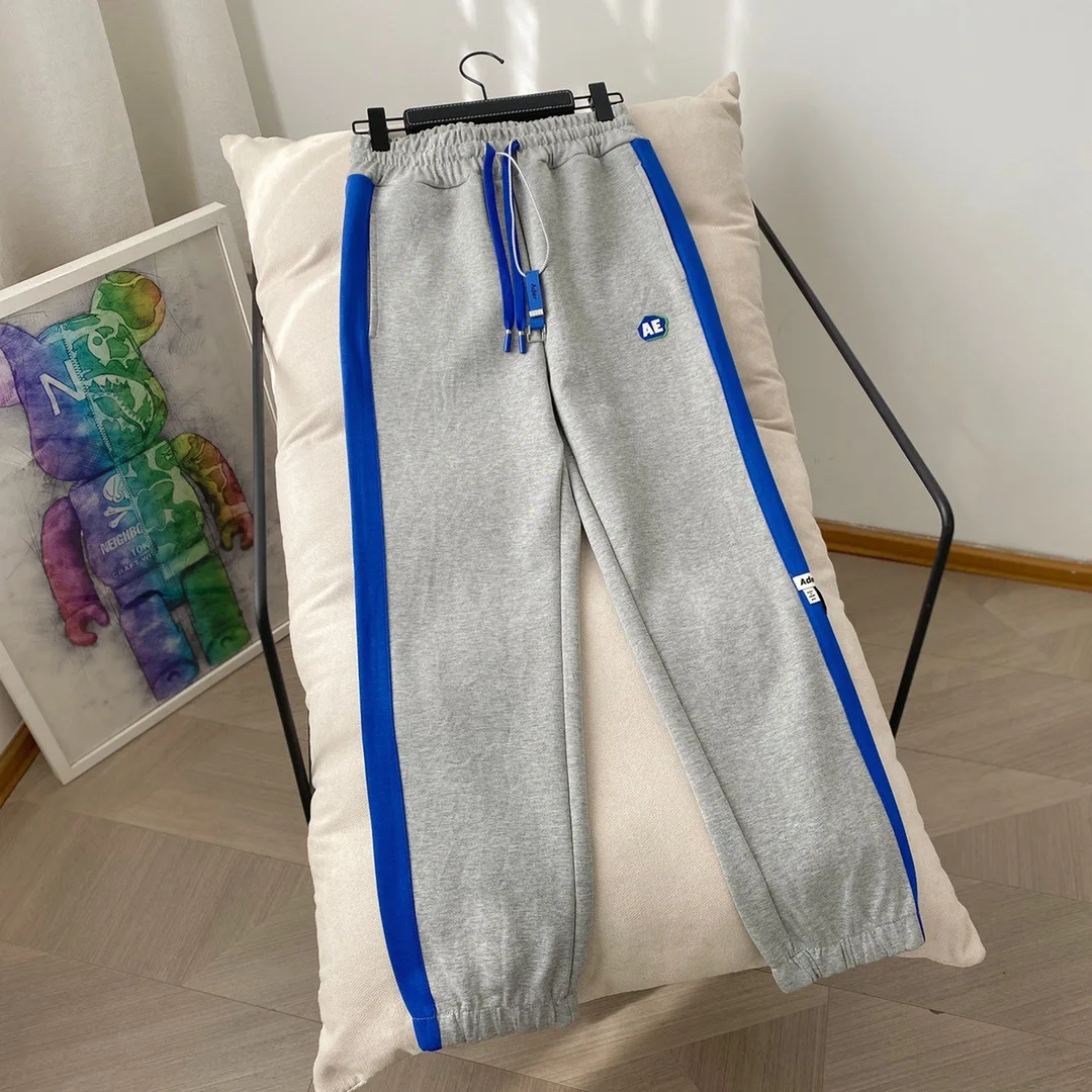 khaki pants 2022 Men Women 1:1 High Quality Drawstring Pants ADER ERROR Sweatpants Autumn Winter New stripe Patchwork Adererror Trousers capris women Pants & Capris