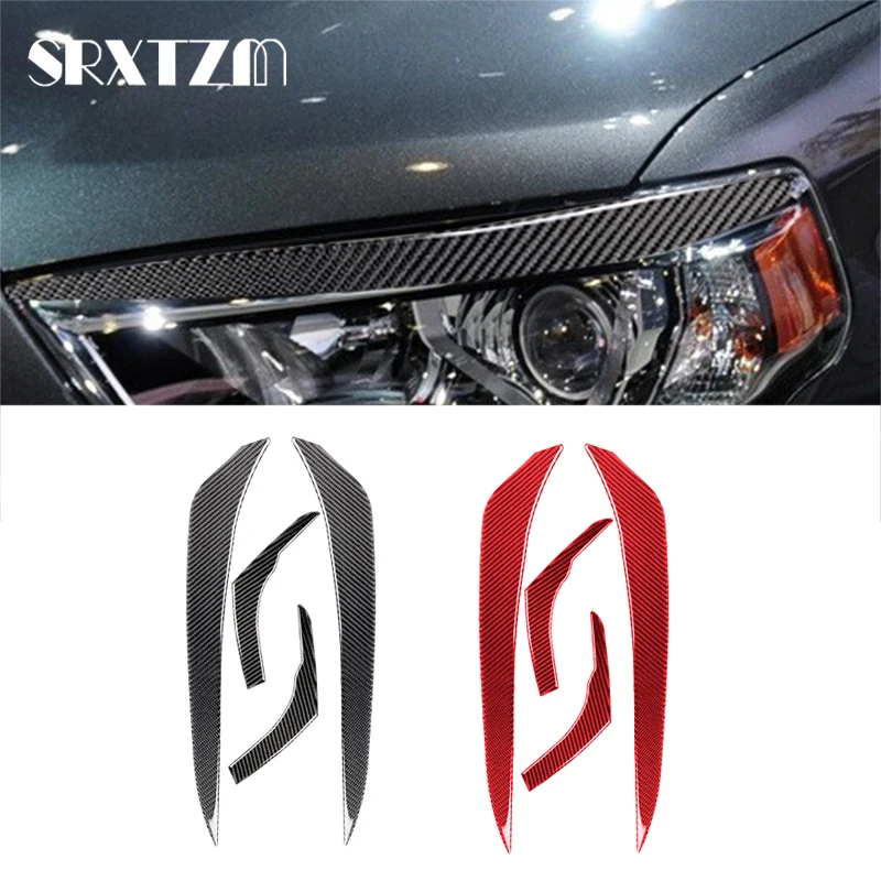 

Автомобильные фары из углеродного волокна, накладка на веко для бровей, наклейка на крышку для Toyota 4runner 2010-2020