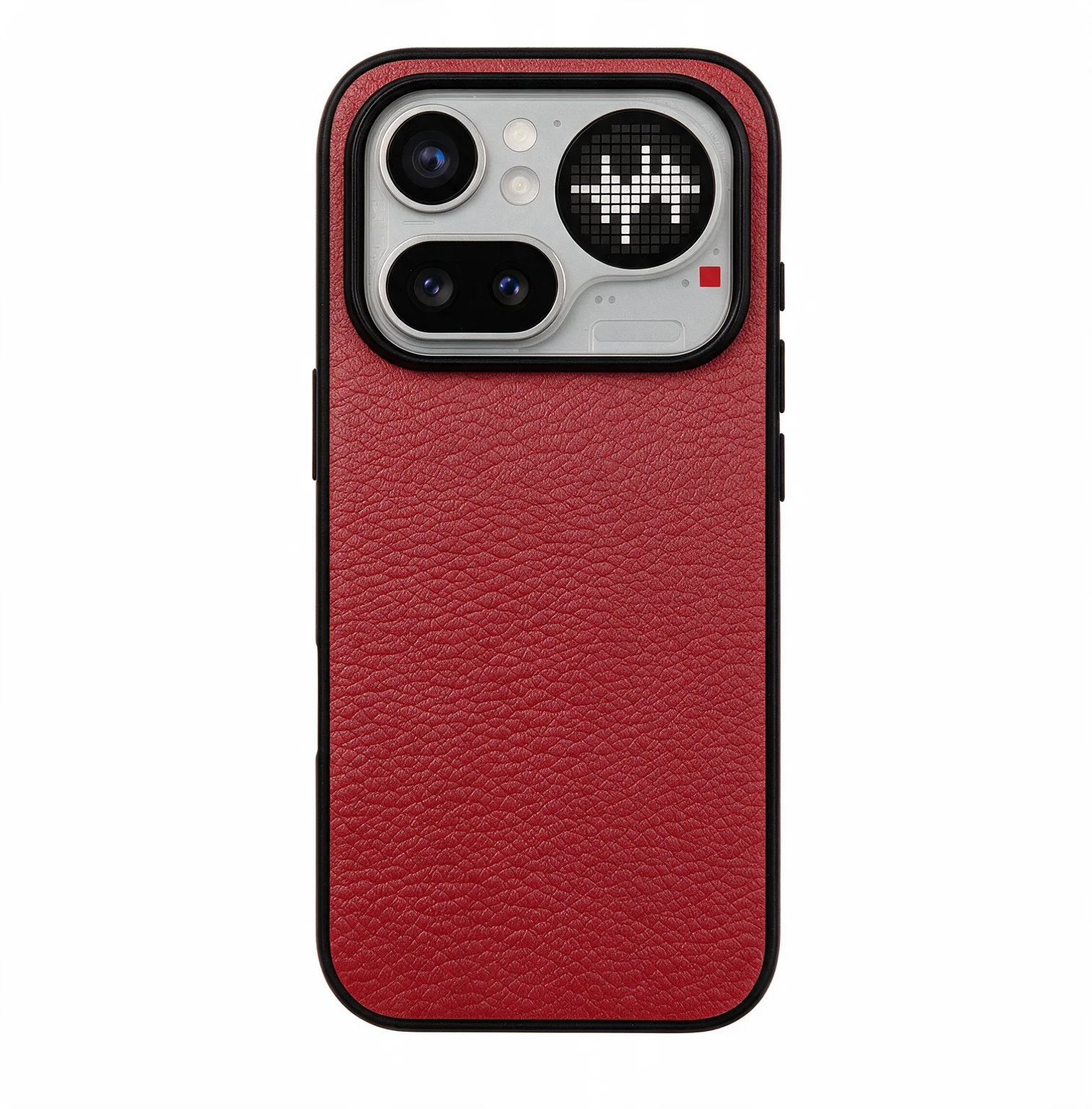 Luxury Sheepskin Leather Phone Case - Solid Color