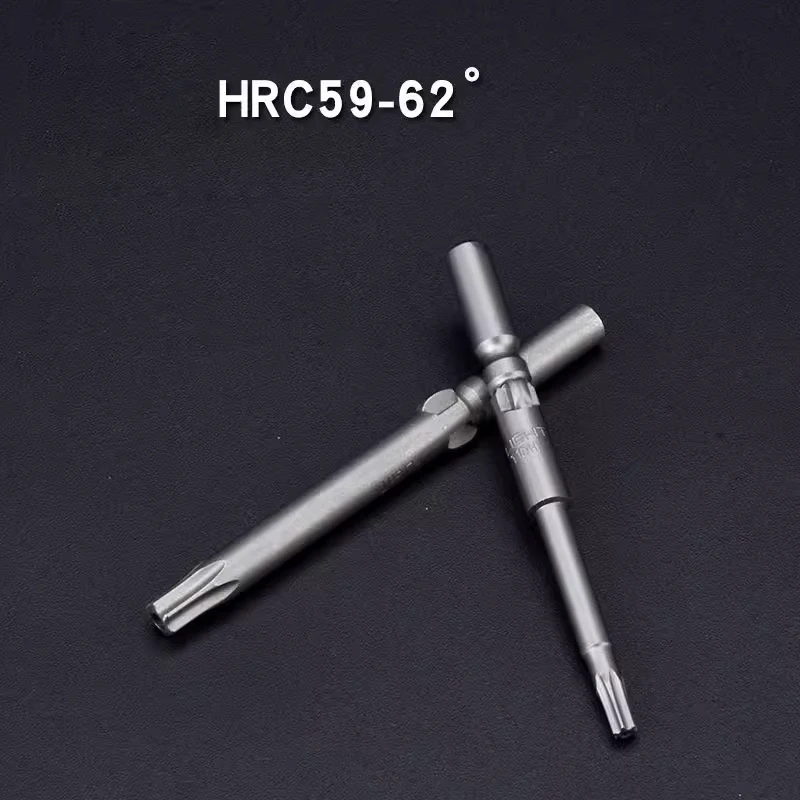 원형 생크 마그네틱 Torx 스크루드라이버 비트, 801 5mm 길이, 60mm, 100mm, 120mm, 150mm, T3 T4 T5 T6 T7 T8 T10 T15 T20 T25 도구, 10 개/로트