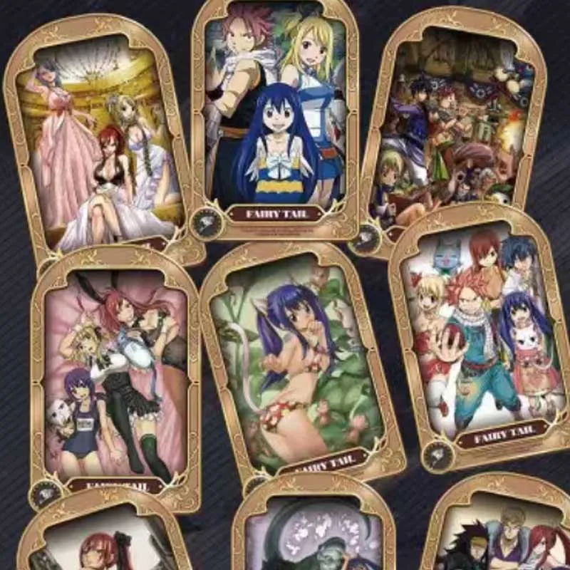 2023 New Fairy Tail Collection Cards Metal Cards Tcg Booster Box Rare Anime  Table Playing Game Board Cards - AliExpress