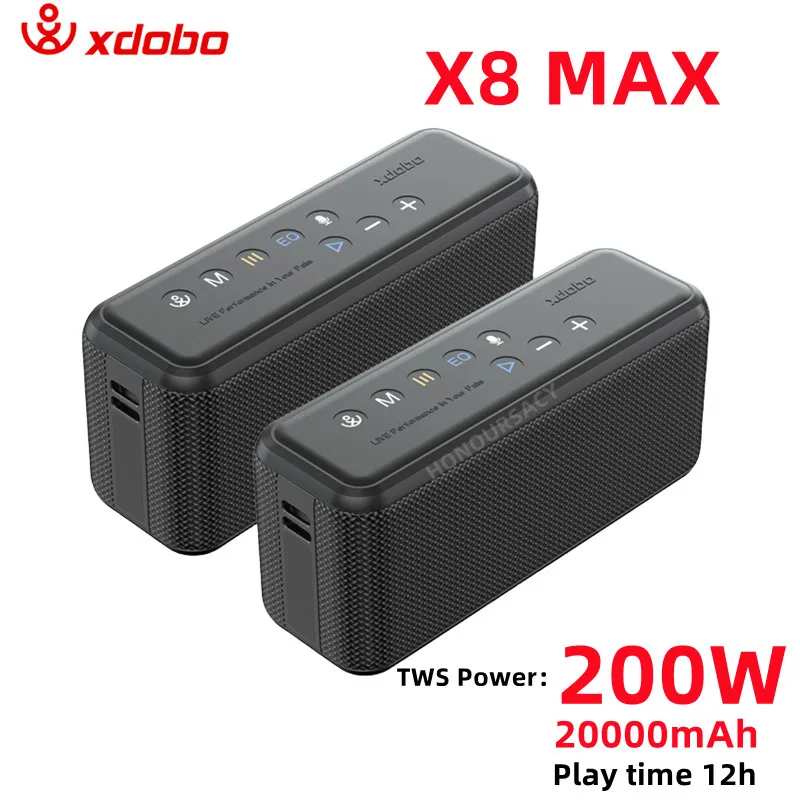 

Портативная Водонепроницаемая Bluetooth-Колонка XDOBO X8 Max, 100 Вт