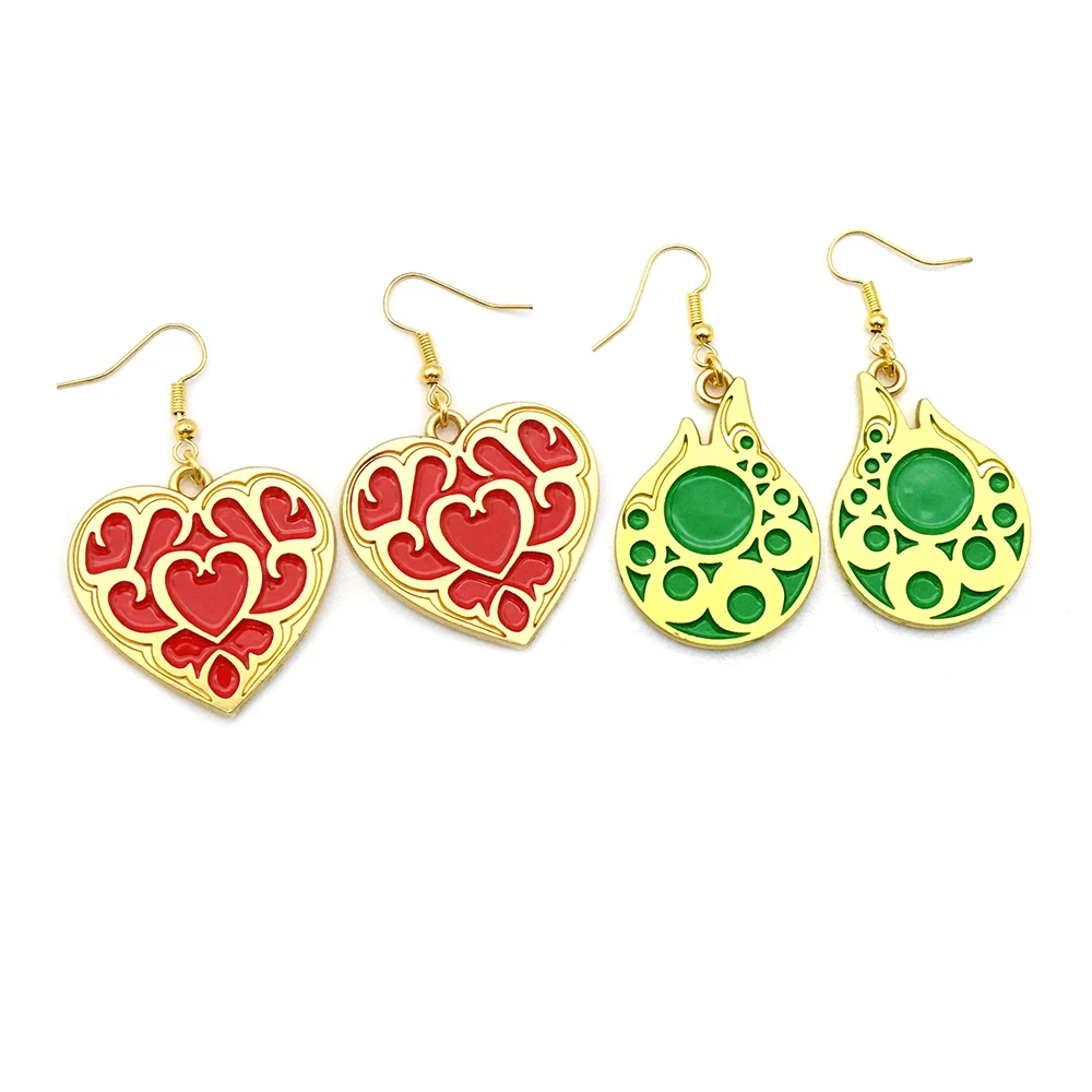 Tears of The Kingdom Earrings for Women Men Heart Blood Link Brincos Jewelry Drop Earring Charm Gift Accessories