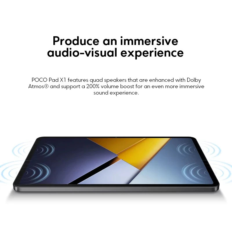 글로벌 버전 포코 패드 X1 태블릿 11.2인치 144Hz 3.2K 디스플레이 스냅드래곤 7+ Gen 3 CPU 8850mAh 배터리 45W 터보 충전