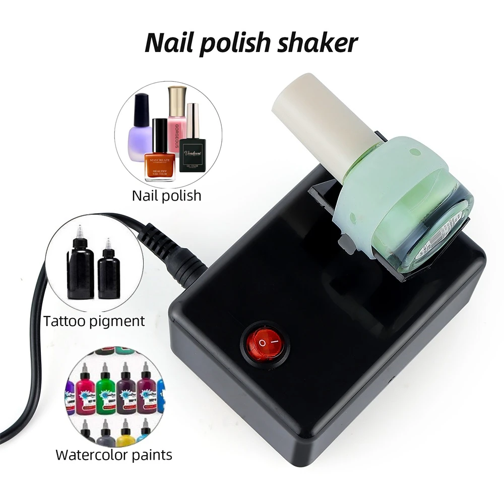 Electric Nail Polish Shaker Tattoo Ink Pigment Shaking Mixer Nail Polish UV Gel Paint Liquid Bottle Anti-Caking Shaking Machine