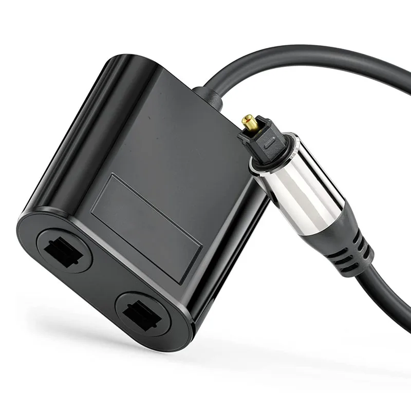 Splitter Ottico 1 In2 Out Toslink Splitter Cavo Ottico Audio Adattatore Per Cavo Ottico Placcato Oro 24K Per Soundbar Xbox Amplifie
