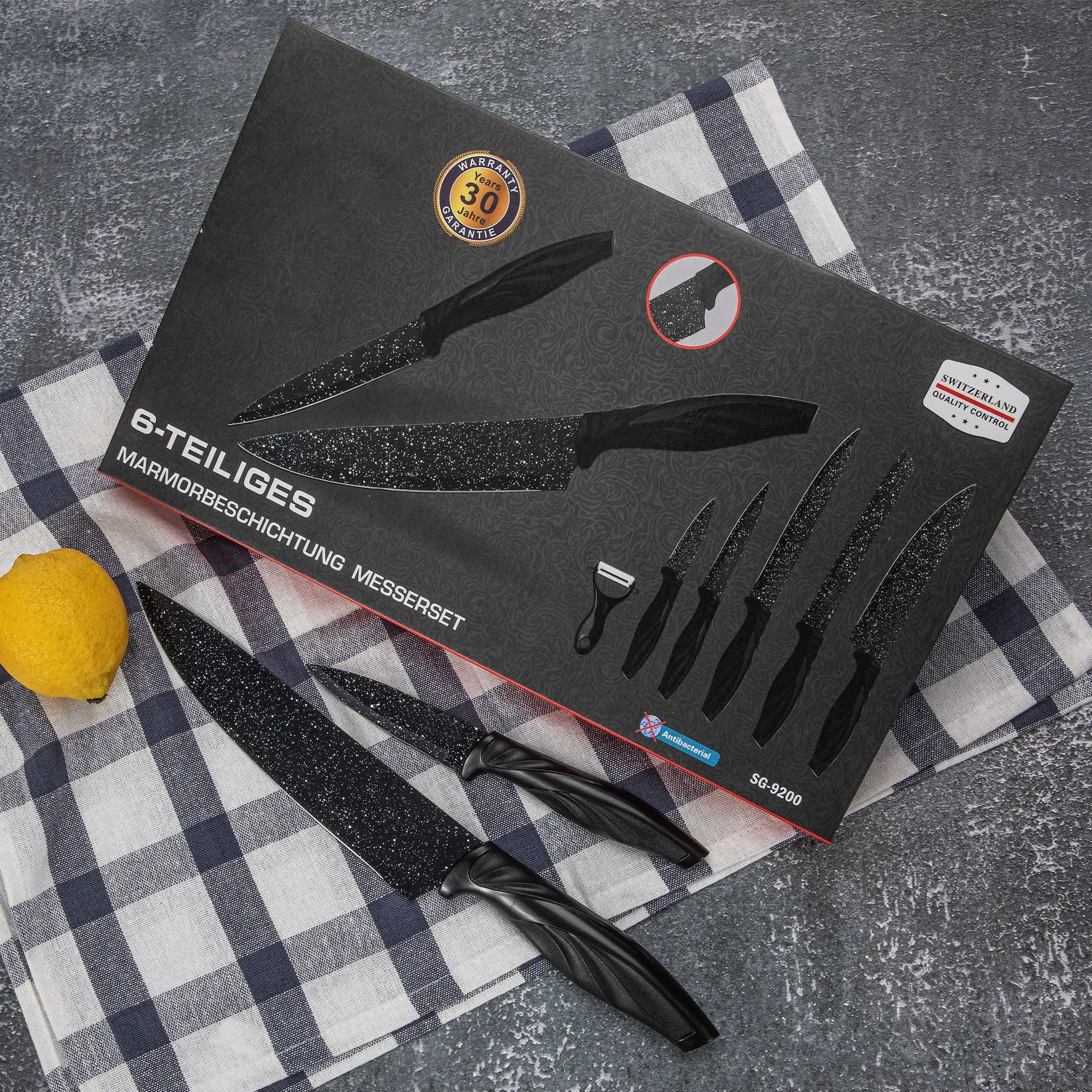 

Набор кухонных ножей шеф-повара, набор из нержавеющей стали для приготовления пищи, универсальный нож для нарезки хлеба, овощей и фруктов, подарочные наборы из 6 предметов